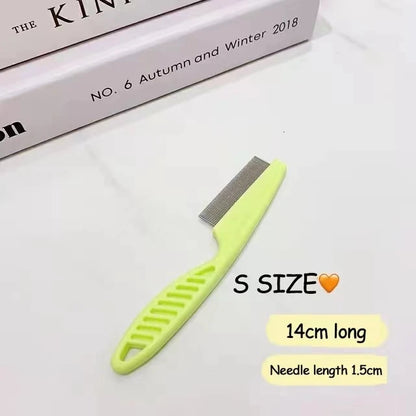 🐾 Pet Hair Shedding Comb – Stainless Steel Grooming Tool for Dogs & Cats 🐱