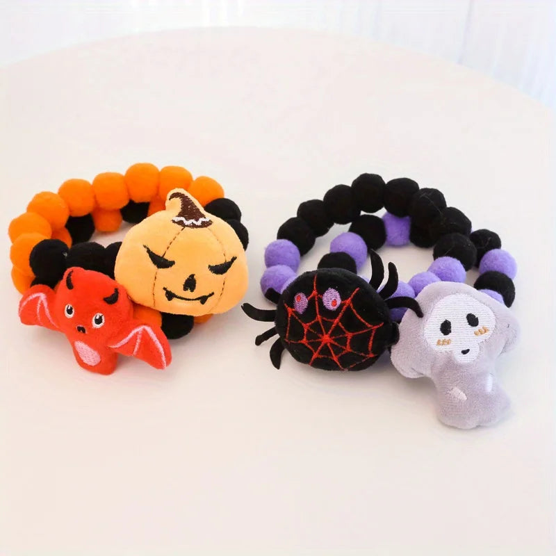 Halloween Plush Pet Collar 🎃 Cute Furball Necklace for Cats & Dogs 🐾