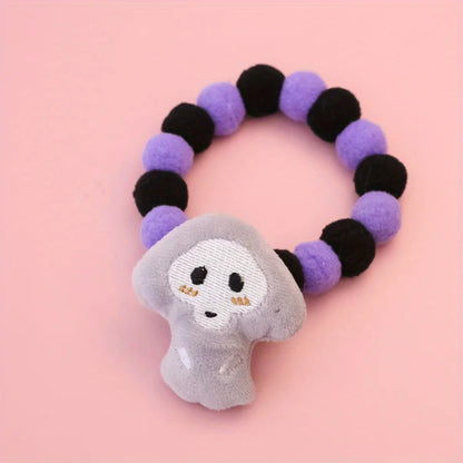 Halloween Plush Pet Collar 🎃 Cute Furball Necklace for Cats & Dogs 🐾