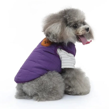 🧥 Winter Dog Jacket 🌟 Reflective Harness Coat with Zipper for Small Pets