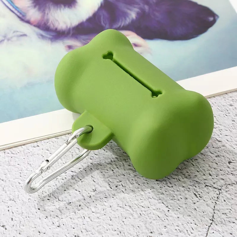 Dog Waste Bag Dispenser – Bone Shaped Portable Holder – PVC