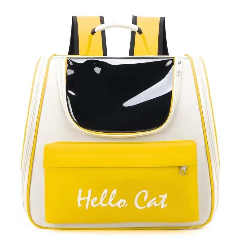 🎒 Cat Carrier Backpack 🌟 Breathable Travel Bag with Transparent Window (0~5.5kg)