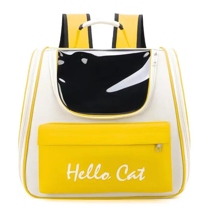 🎒 Cat Carrier Backpack 🌟 Breathable Travel Bag with Transparent Window (0~5.5kg)