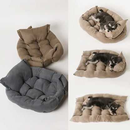 Foldable Pet Nest Bed 🐶 Cozy & Stylish Sofa Mat for Cats & Dogs 🐾