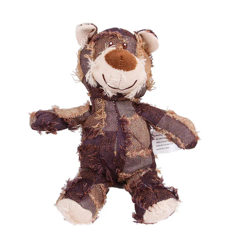 🧸 Squeaky Teddy Bear Dog Toy – Soft, Durable & Fun 🐕