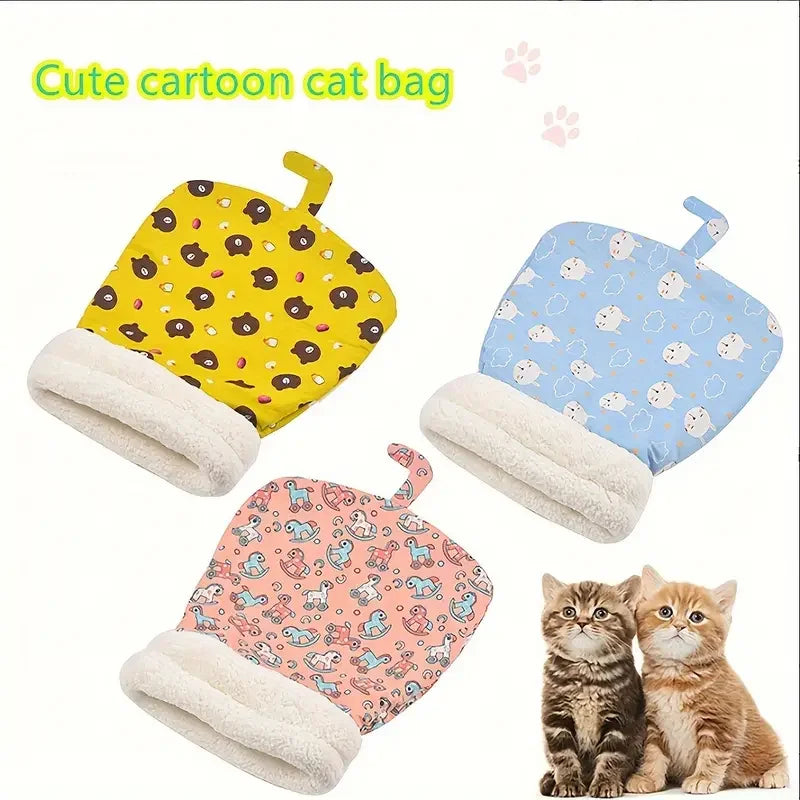Cozy Plush Pet Sleeping Bag 🌟 Soft Tunnel Bed for Cats & Small Dogs