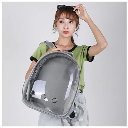 🎒 Capsule Pet Backpack 🐶🐱 | Breathable & Transparent Travel Carrier