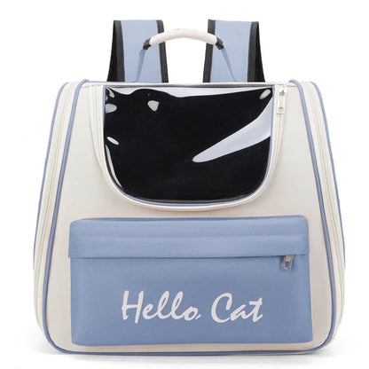 🎒 Cat Carrier Backpack 🌟 Breathable Travel Bag with Transparent Window (0~5.5kg)