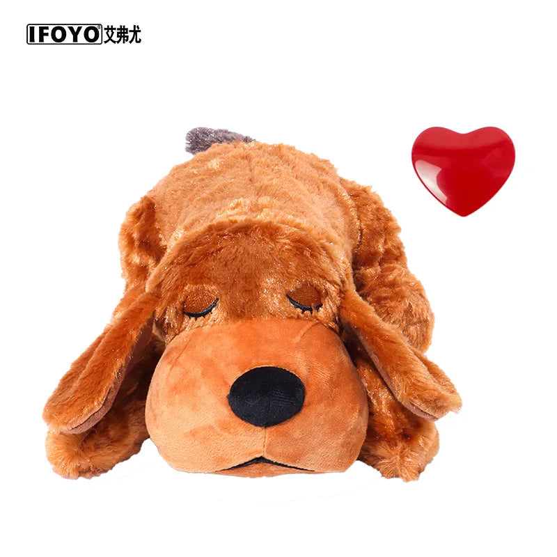Dog Heartbeat Plush Toy for Calming & Crate Training