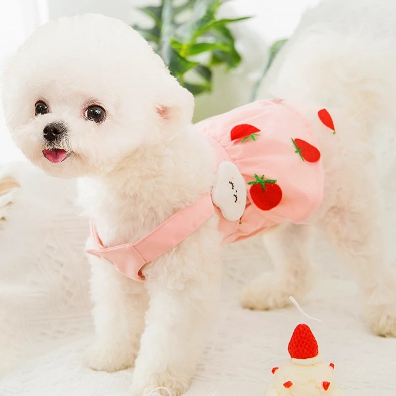 🌞 Sunflower Summer Dog Dress 🌻 Cute Mesh Princess Skirt for Small Dogs & Cats