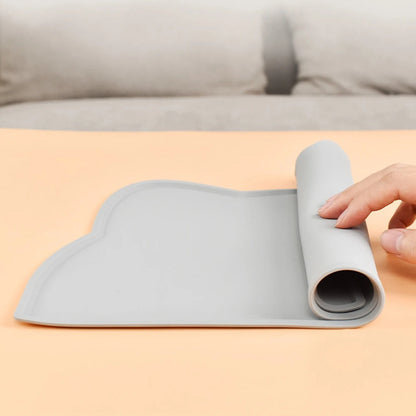 🧼 Waterproof Pet Feeding Mat 🐾 Non-Slip Silicone Placemat for Dogs & Cats