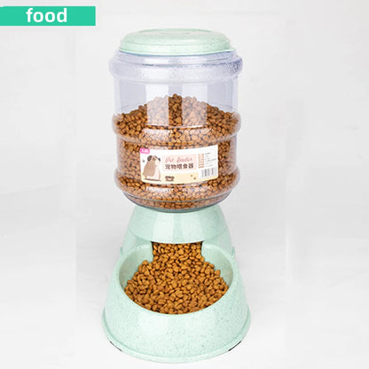 Auto Water & Food Bowl Set – Large Pet Feeder Station