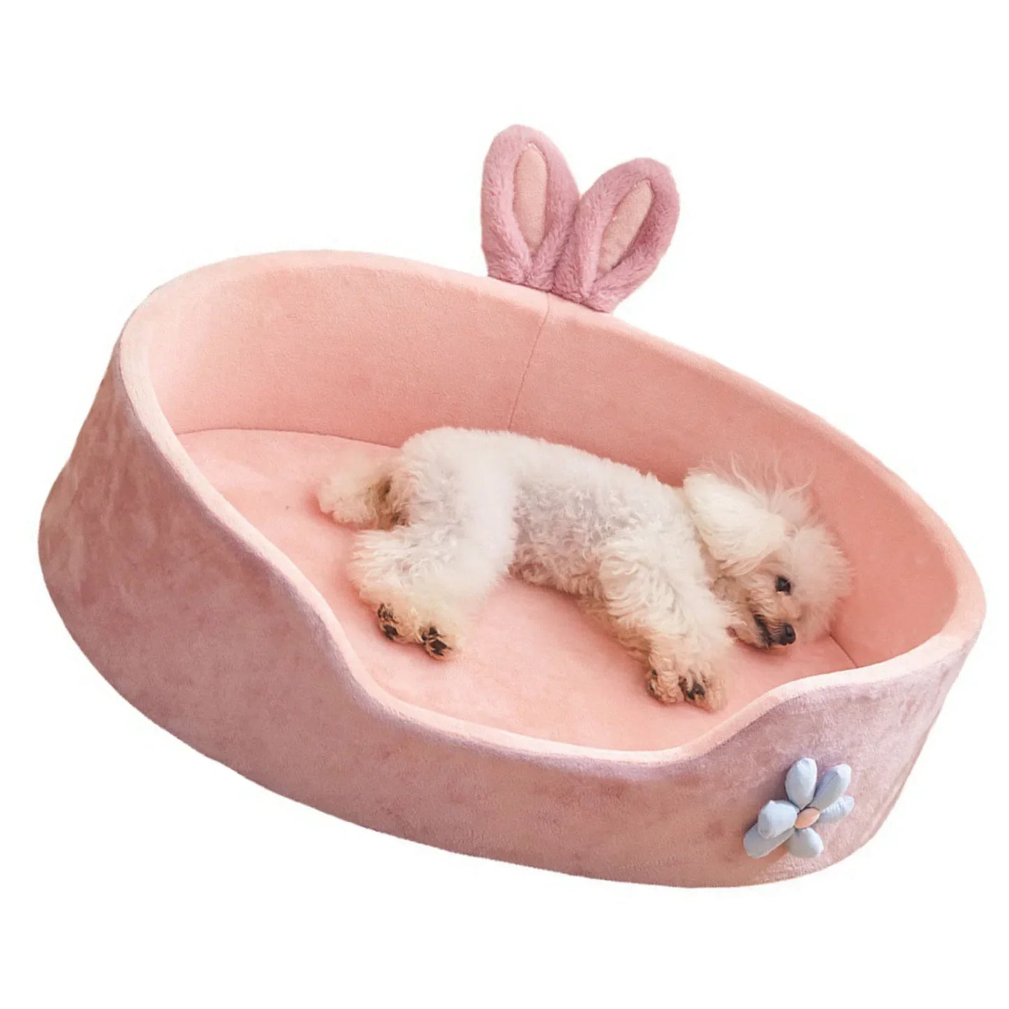 🐾 Soft Detachable Pet Bed 💖 Washable All-Season Bed for Small Dogs & Cats
