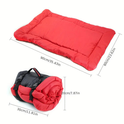 🐾 Roll-Up Waterproof Dog Bed | Travel Mat for Camping, Cars & Home 🐾
