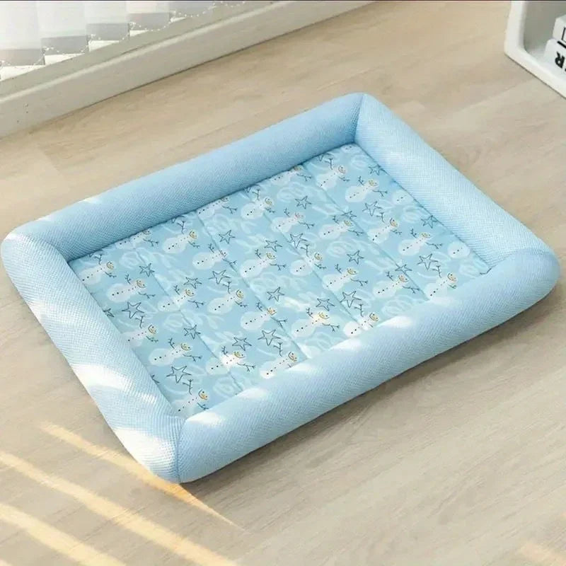 🛏️❄️ Cooling Dog Bed 🌞 Summer Mat for Small & Medium Pets 🐾💚