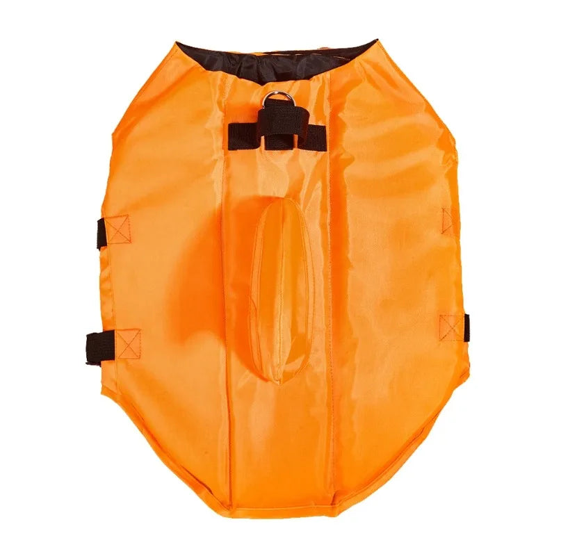 Shark Fin Dog Life Jacket 🦈 Buoyant Safety Vest for Swimming & Boating