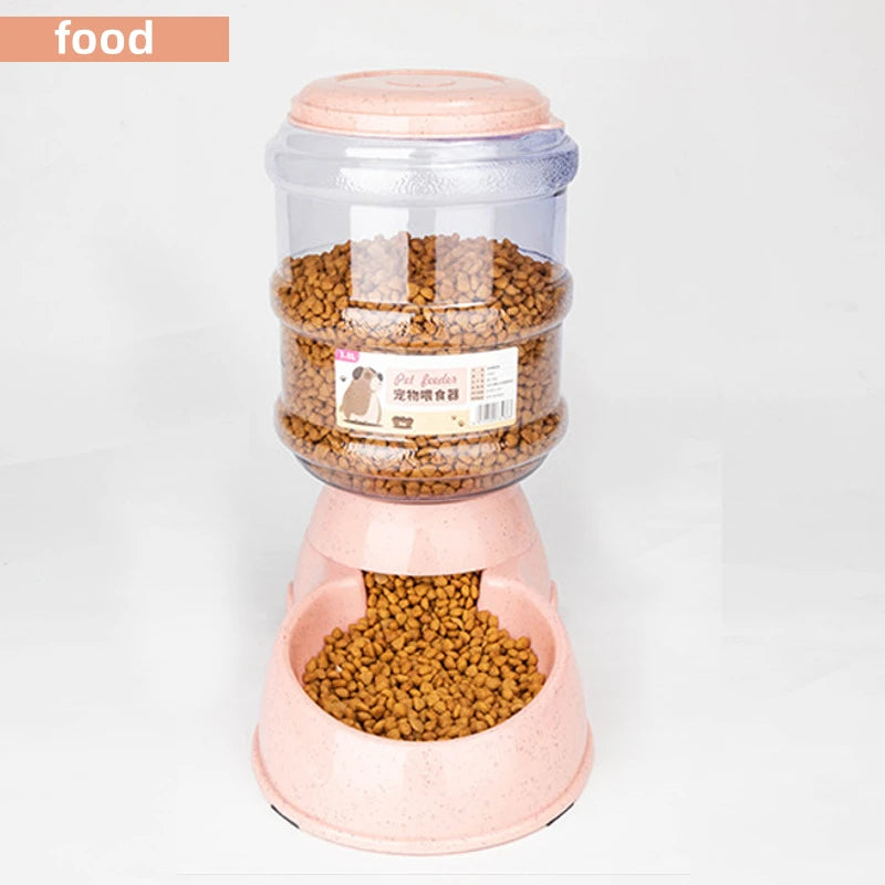 Auto Water & Food Bowl Set – Large Pet Feeder Station