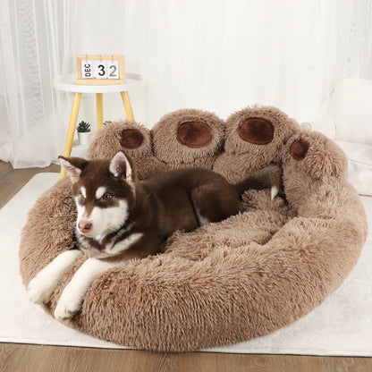 Luxury Plush Dog Sofa Bed 🐶 | Cozy & Washable Nest for Small to Large Pets 🛏️