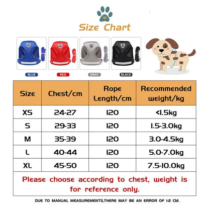 Adjustable Cat Harness & Leash Set – Breathable & Reflective