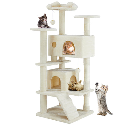 🐱 JHK 54in Multi-Level Cat Tree Tower with Condo & Scratching Post 🐾