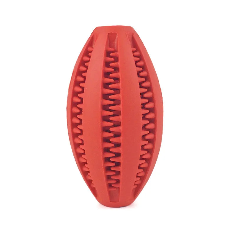 Dog Chew Ball Toy Tough Rubber Dental Ball