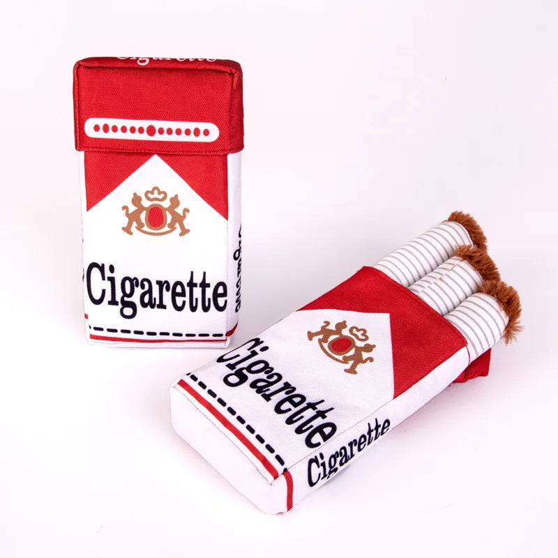 Funny Cigarette Plush Dog Toy  ✨ Soft Chew Toy for Dogs and Puppies, Imitation Design for Teething & Play
