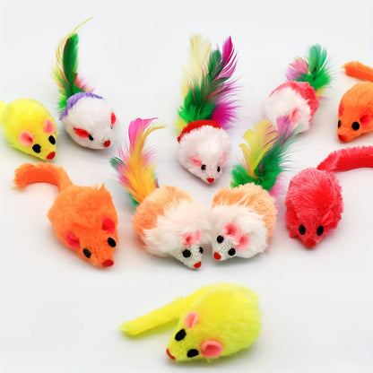 Catnip Mice Cat Toys – Rattle Interactive Play Set