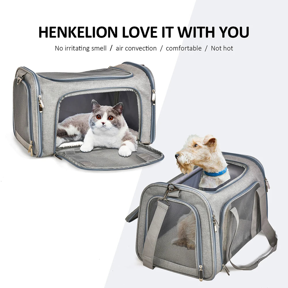 ✈️ Soft-Sided Dog Carrier Bag | Airline-Approved Travel for Small Pets 🐾