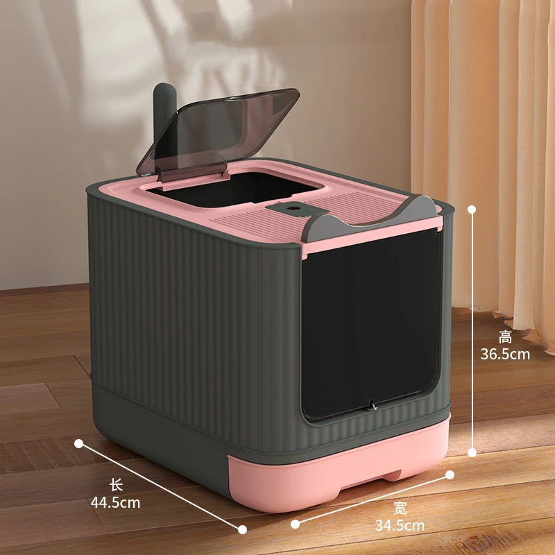 🐱 UV Cat Litter Box – Enclosed, Deodorising & Modern ✨