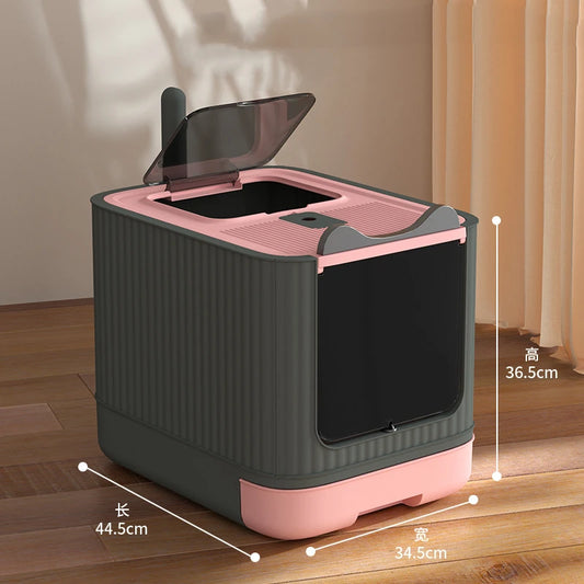 🐱 UV Cat Litter Box – Enclosed, Deodorising & Modern ✨