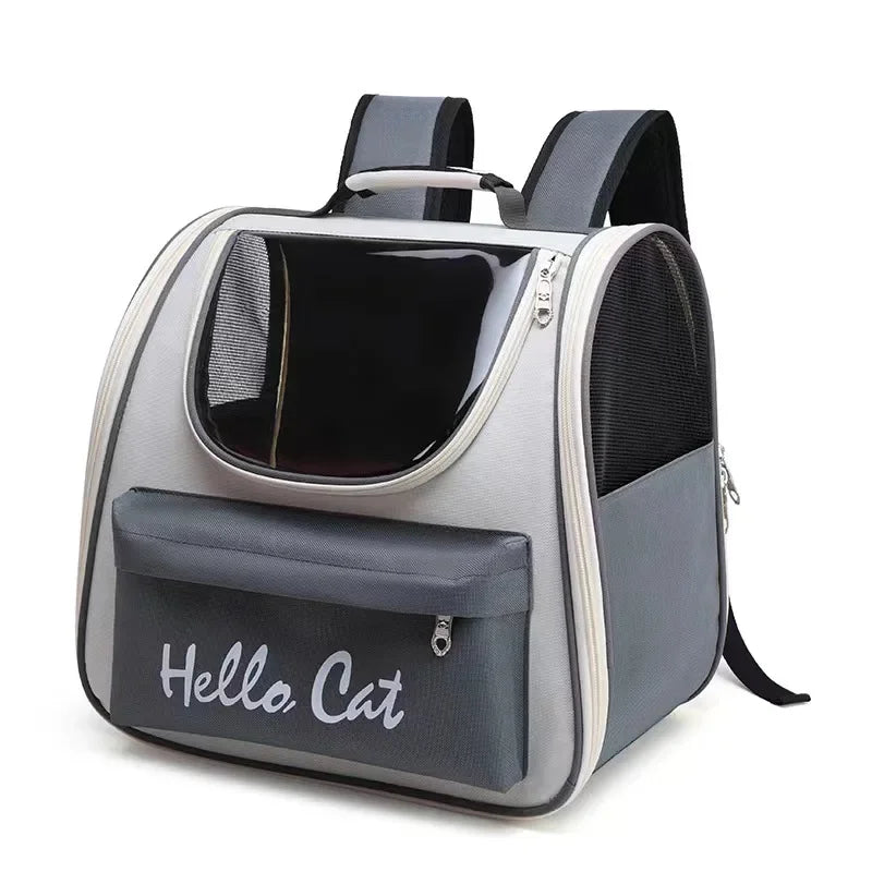 🎒 Cat Carrier Backpack 🌟 Breathable Travel Bag with Transparent Window (0~5.5kg)