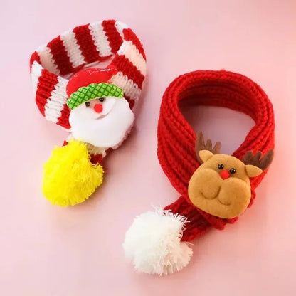 Christmas Pet Scarf 🎅 Holiday Neck Wrap for Cats & Dogs ❄️🎁
