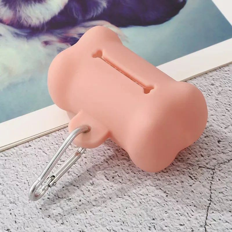 Dog Waste Bag Dispenser – Bone Shaped Portable Holder – PVC