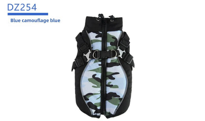🧥 Winter Dog Jacket 🌟 Reflective Harness Coat with Zipper for Small Pets