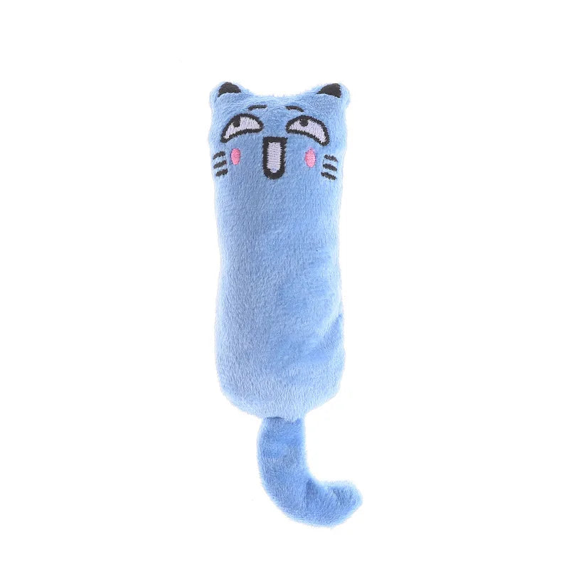 🐱 Interactive Plush Cat Toy – Catnip Chewing & Squeaky Play Toy for Kittens 🧸
