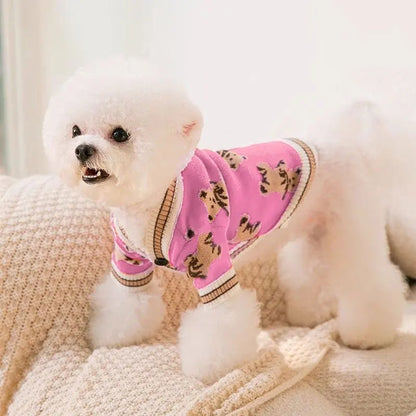 🧶 Striped Pet Sweater – Soft & Stylish Comfort for Small Pets