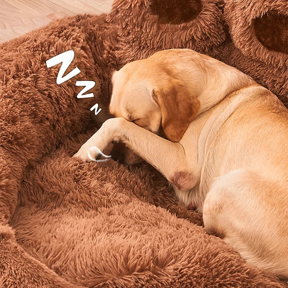 Luxury Plush Dog Sofa Bed 🐶 | Cozy & Washable Nest for Small to Large Pets 🛏️