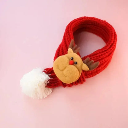 Christmas Pet Scarf 🎅 Holiday Neck Wrap for Cats & Dogs ❄️🎁