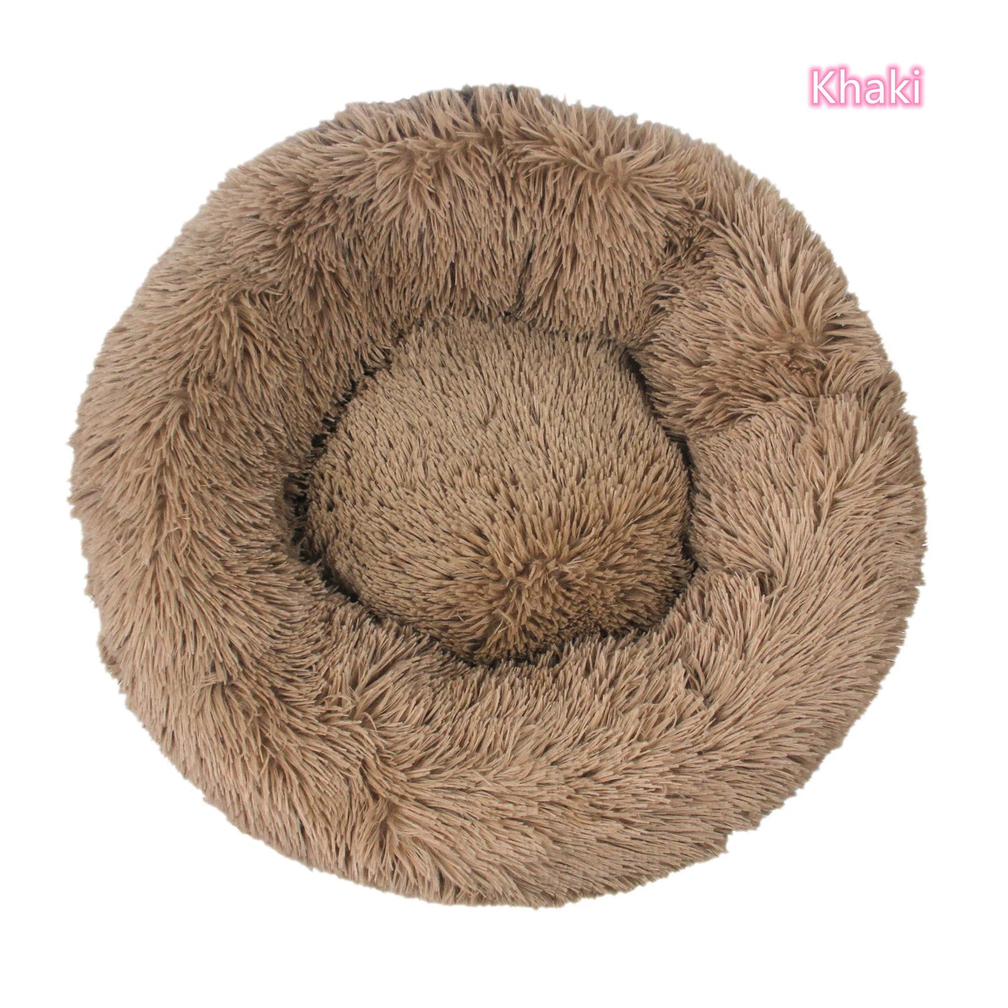 🛏️ Plush Donut Pet Bed 🐶🐱 Ultra-Soft & Washable Calming Bed for Cats and Dogs