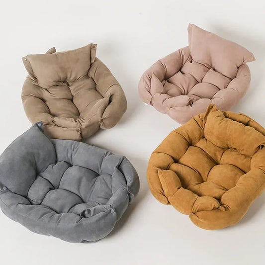 Foldable Pet Nest Bed 🐶 Cozy & Stylish Sofa Mat for Cats & Dogs 🐾