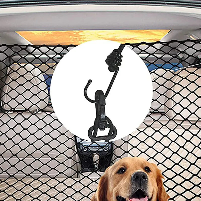 🚗 Car Pet Barrier Net 🐶 Mesh Safety Divider for SUVs & Hatchbacks