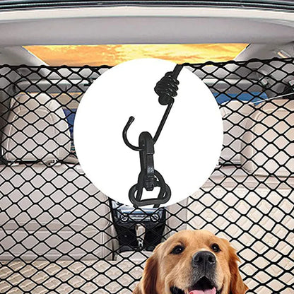 🚗 Car Pet Barrier Net 🐶 Mesh Safety Divider for SUVs & Hatchbacks