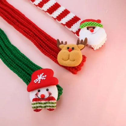 Christmas Pet Scarf 🎅 Holiday Neck Wrap for Cats & Dogs ❄️🎁