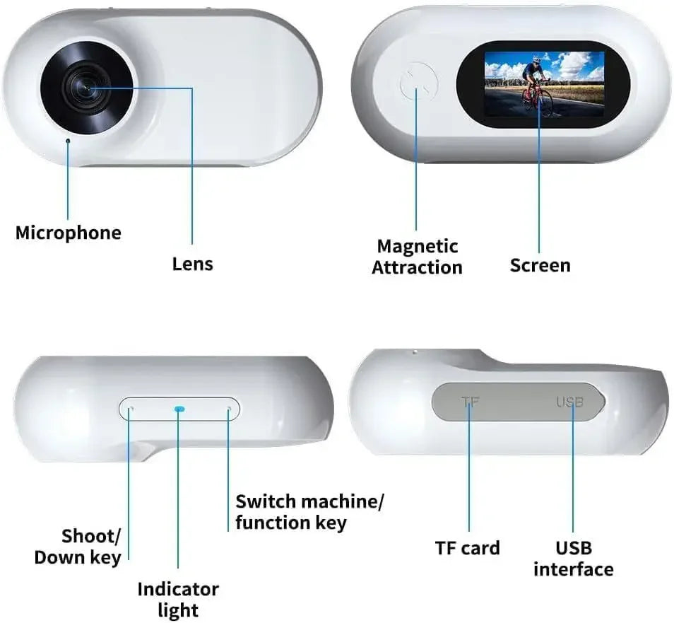 📸 Pet Collar Camera 🎽 Mini Action Cam for Dogs & Cats on the Go