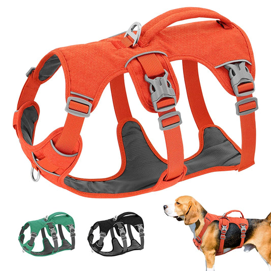 🎯 Reflective Dog Harness 🐕 Vest with Handle for Medium & Large Dogs