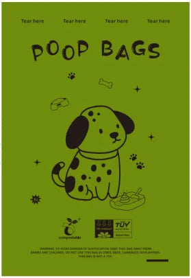 🌱 Compostable Dog Poop Bags – Eco-Friendly Leakproof Pet Waste Bags 🐶