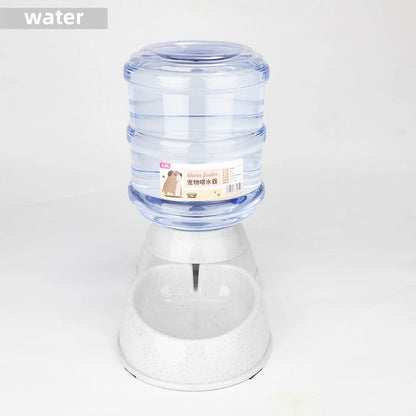 Auto Water & Food Bowl Set – Large Pet Feeder Station