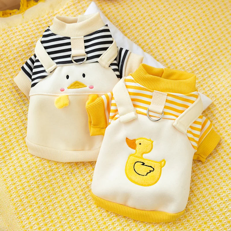 🐕 Cute Duck Hoodie for Small Dogs & Cats – Soft, Stylish & Comfy!