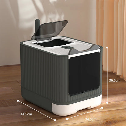 🐱 UV Cat Litter Box – Enclosed, Deodorising & Modern ✨