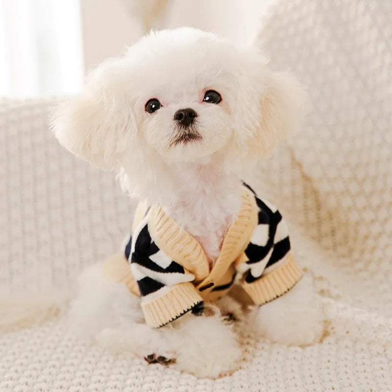 🧶 Striped Pet Sweater – Soft & Stylish Comfort for Small Pets